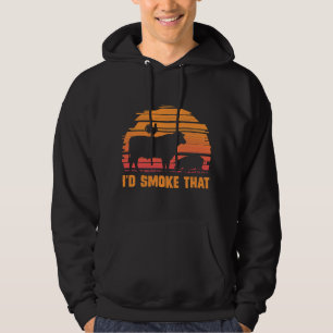 Vlees Roken Barbecue Chef Steak Grilling BBQ Hoodie