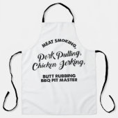 Vlees Roken Pork Pulling Pit Master Schort (Voorkant)