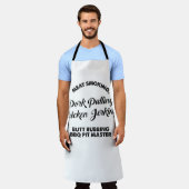 Vlees Roken Pork Pulling Pit Master Schort (Gedragen)