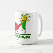 Vlees slecht, groenten goed koffiemok (Voorkant rechts)