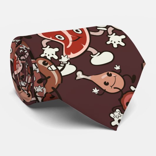 Vlees! Stropdas (Opgerold)