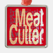 Vlees van extraordinaire utter metalen ornament (Voorkant)