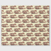 Vlees van gebroken aardappelen met gehakte paddens cadeaupapier (Vlak)