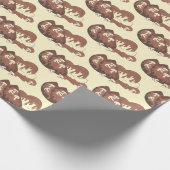 Vlees van gebroken aardappelen met gehakte paddens cadeaupapier (Hoek)