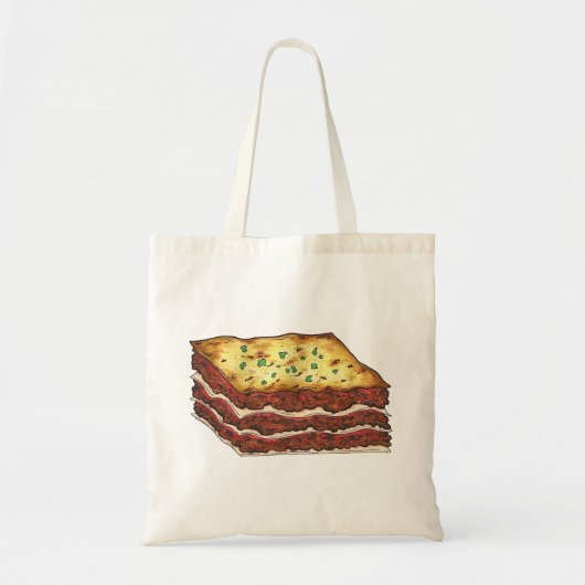 Vlees van Lasagna Lasagna Italiaans restaurantrest Tote Bag (Voorkant)
