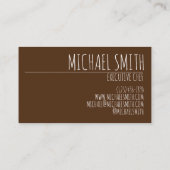 Vlees van Lasagna Lasagna Italiaans restaurantrest Visitekaartje (Achterkant)