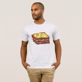 Vlees van Lasagna Lasagna Restaurant Food Italy T-shirt (Voorkant volledig)