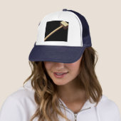 Vlees van mallet in hout trucker pet (In situ)