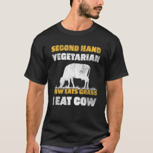 Vlees van secundair vegetarisch vlees t-shirt