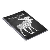 Vlees van slagerschets snijdt de klok in de jacht notitieboek (Rechterzijde)