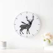 Vlees van slagersplaat snijwonden grote klok (Huis)