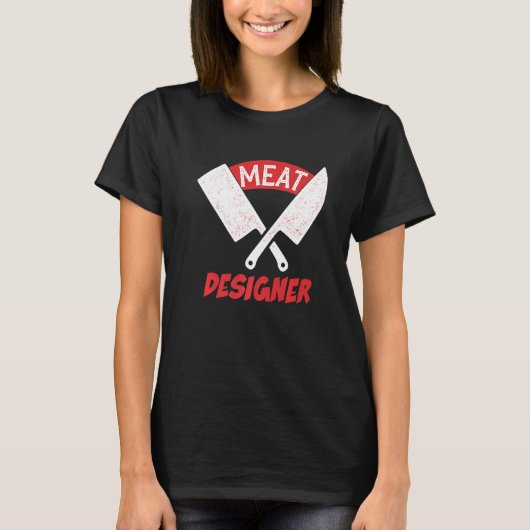 Vlees van vleesbeenderbakkervleesbeenderer t-shirt (Voorkant)