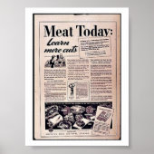 Vlees vandaag: poster (Voorkant)