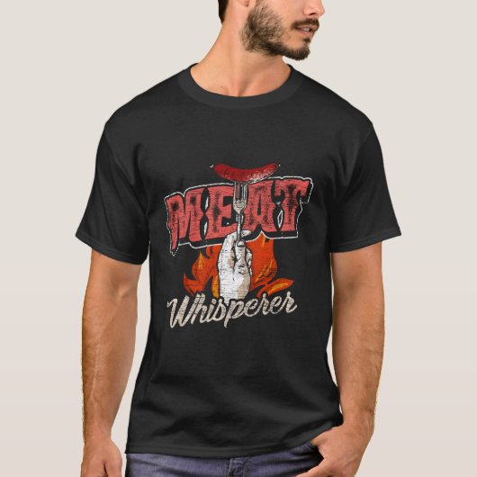 Vlees Whisperer Barbecue voor Kerstmis T-shirt (Voorkant)