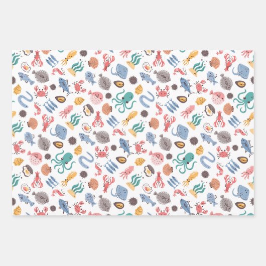 Vlees Zeevruchten Boerenmarkt Pluimveestapel Inpakpapier Vel (Voorkant 2)