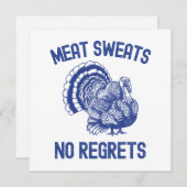Vlees Zweet Geen Spijt  Feestdagenkaart (Voorkant / Achterkant)