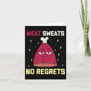Vlees zweet Geen spijt van grappig grillen vlees B Kaart