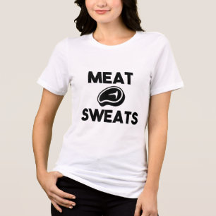 Vlees Zweet Voor Het Grillen Van Chef-Roker BBQ Ki Tri-Blend Shirt