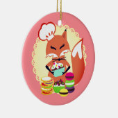 Vleesbakkerij met kerst in de bakkersbranche keramisch ornament (Rechts)