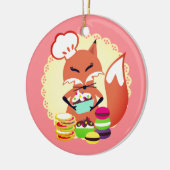 Vleesbakkerij met kerst in de bakkersbranche keramisch ornament (Links)