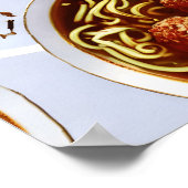 Vleesbal Noodle Poster (Hoek)