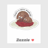 Vleesbal spaghetti sticker (Vel)