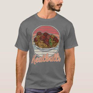 vleesballetjes spaghettigerecht keuken italie slag t-shirt