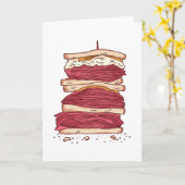 Vleesboterham Kaart (Gele Bloem)