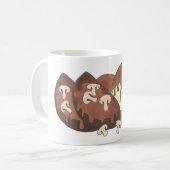 Vleesbrood Vleesblad Aardappelen paddestoel Koffiemok (Voorkant links)