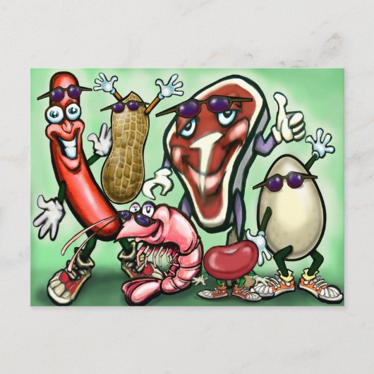 Vleeseiwitgroep Briefkaart (Voorkant)