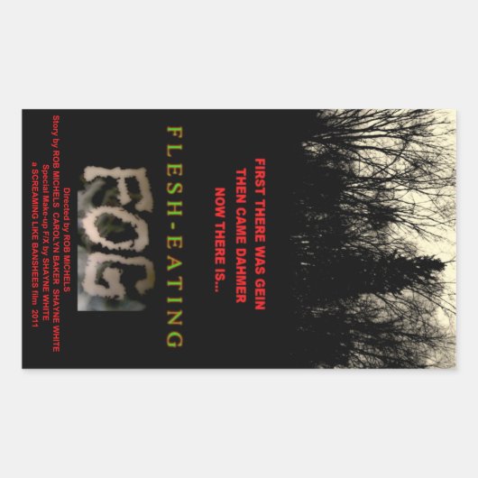 vleesetende mist stickers (Voorkant)