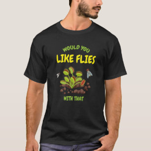 Vleesetende Plant Venus Vliegenvanger Ik Hou Van V T-shirt