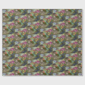 Vleesetende Plant Wetland Goblincore Pattern Cadeaupapier (Vlak)