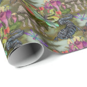 Vleesetende Plant Wetland Goblincore Pattern Cadeaupapier (Rol Hoek)