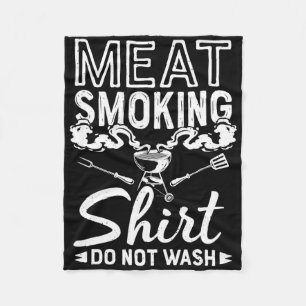 Vleesgriller Roker Grappig Bbq Grillend Roken Vlee Fleece Deken