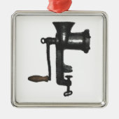  vleesGrinder Metalen Ornament (Voorkant)