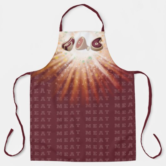 vleesham varkensvlees houdt van griep - grillen a schort (Voorkant)