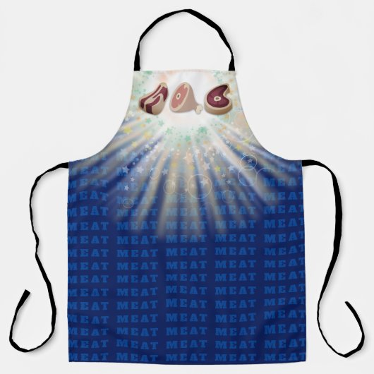 vleesham varkensvlees houdt van griep schort (Voorkant)