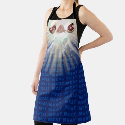 vleesham varkensvlees houdt van griep schort (Insitu)