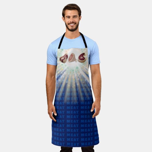 vleesham varkensvlees houdt van griep schort (Gedragen)