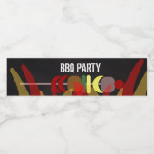 Vleeshandschoenen BBQ Uitgebreide partij Waterfles Etiket (Enkel label)