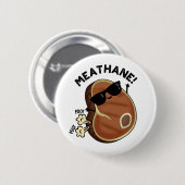 Vleeshane Funny Farting Meat Pun Ronde Button 5,7 Cm (Voorkant /achterkant)