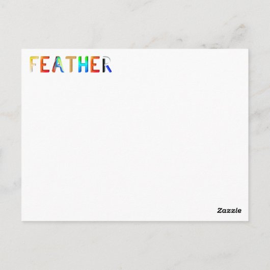 Vleeskaart Briefkaart (Achterkant)