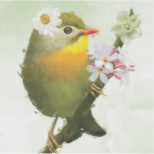 Vleeskaarten voor vogels sticker (Voorkant)