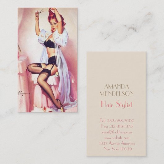 Vleeskapper Visitekaartje (Voorkant / Achterkant)