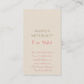 Vleeskapper Visitekaartje (Achterkant)