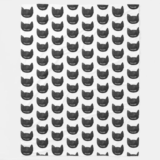 Vleeskatten Fleece Deken (Voorkant)