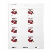 Vleeskeurmerk Etiket (Full Sheet)
