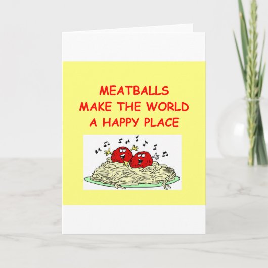 vleeskogels kaart (Voorkant)