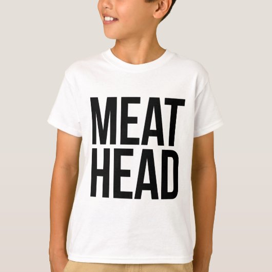Vleeskop Meathead T-shirt (Voorkant)